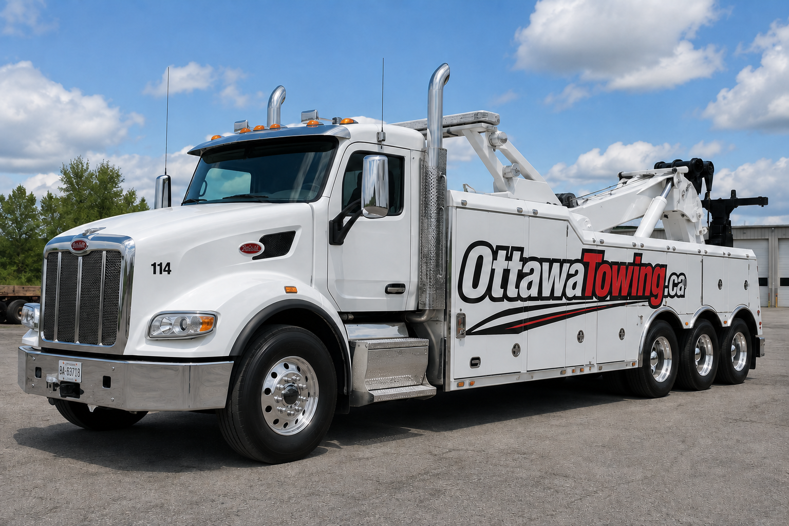 Ottawa Towing heavy wrecker truck for heavy towing services
